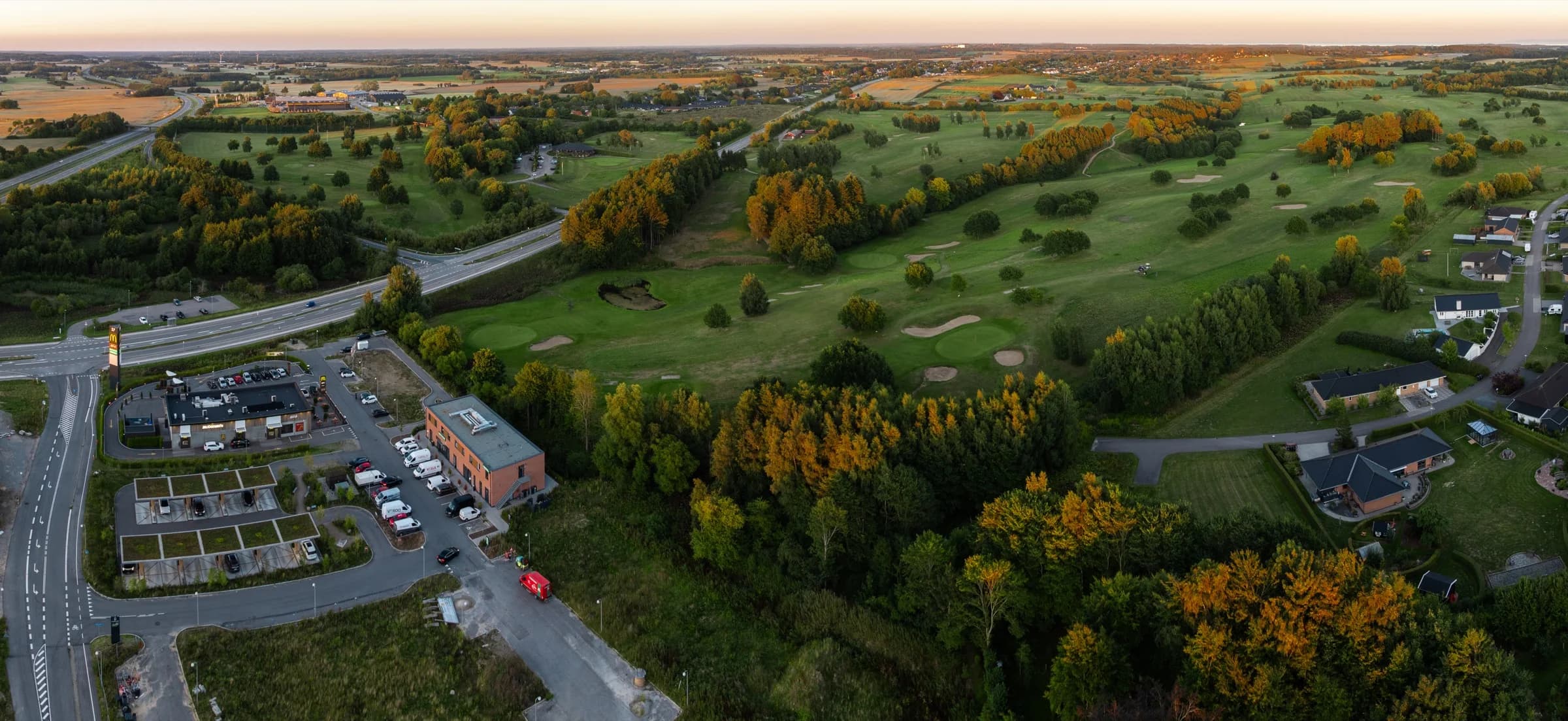 Aerial view of Easy Stay Rønnede and the surrounding area